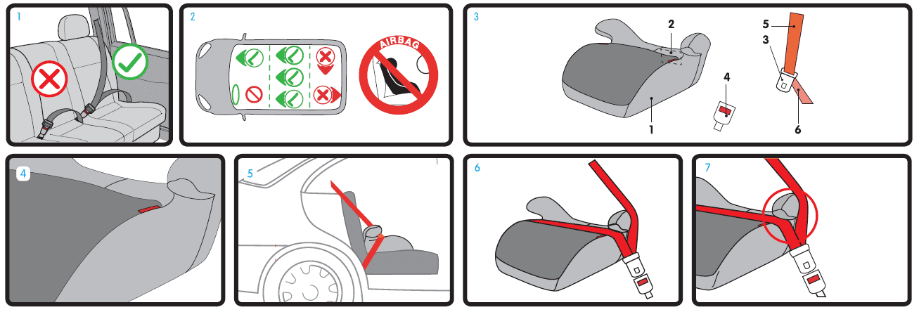 Как пристегнуть детское кресло в машине на заднее сиденье пошагово
